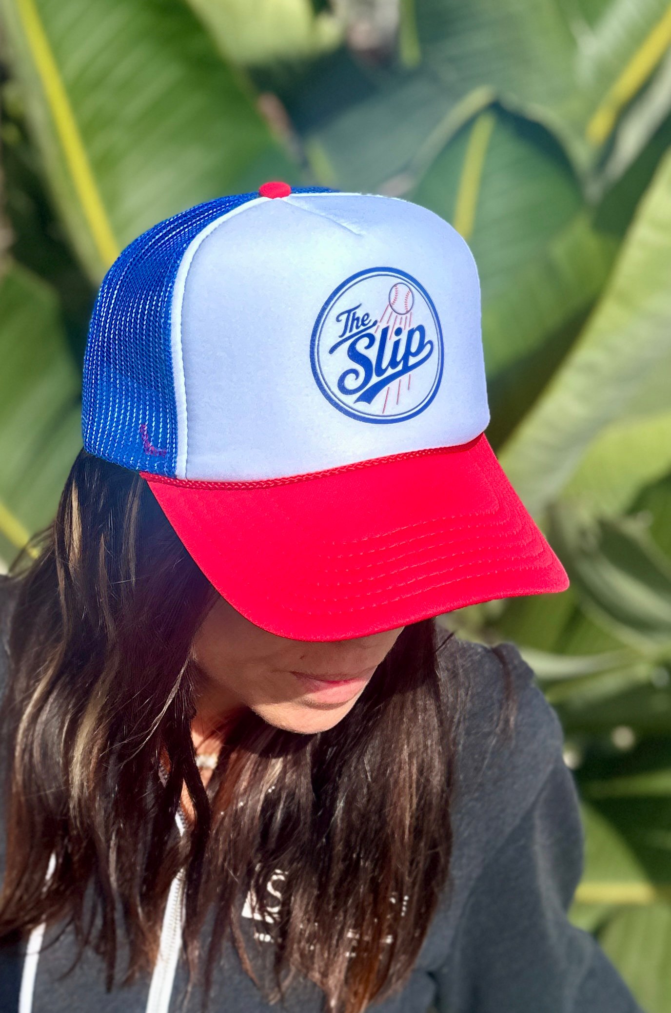Slip Red, White & Blue Baseball Cap!